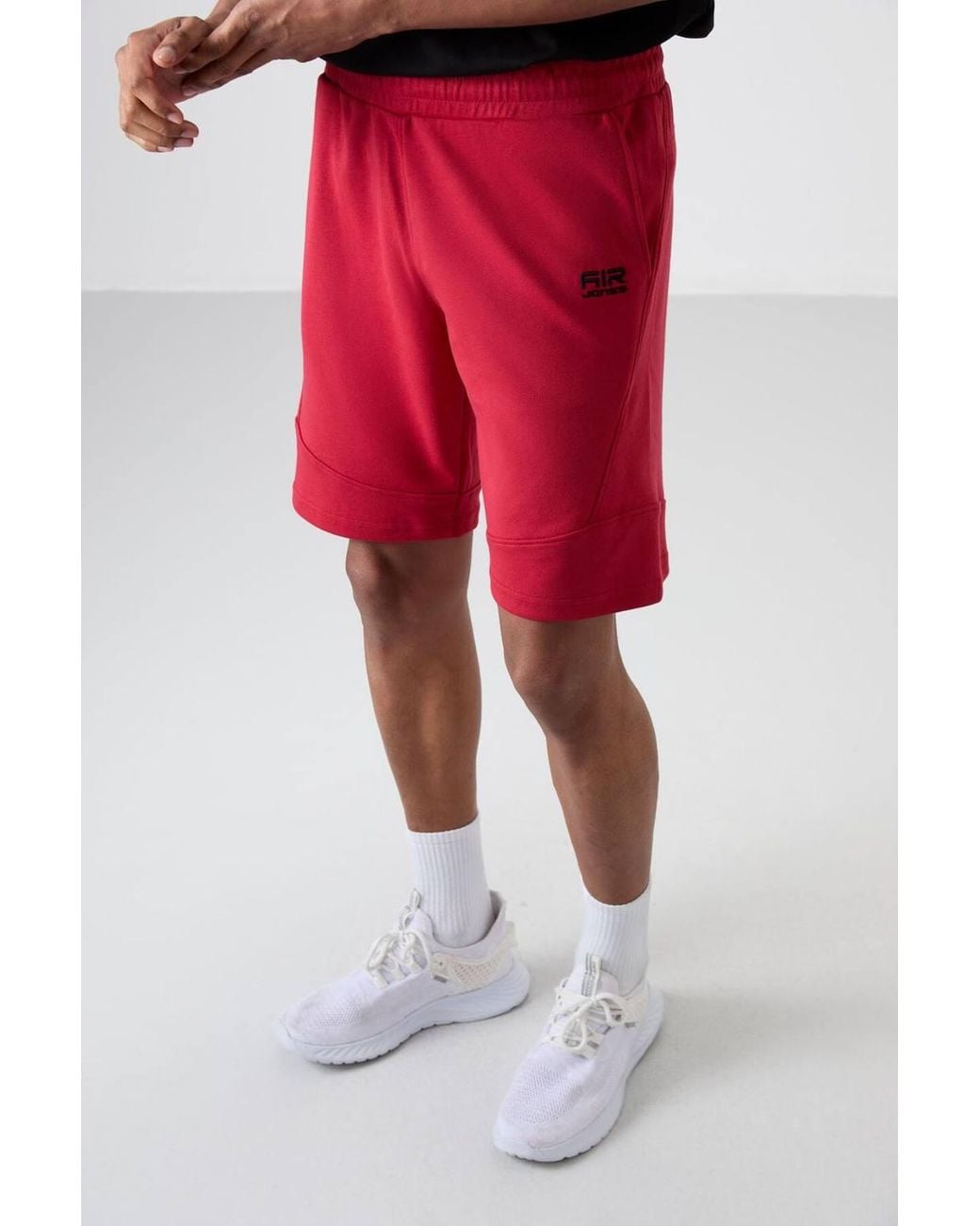 TOMMY LIFE Red Pull-On Sweat Shorts for men