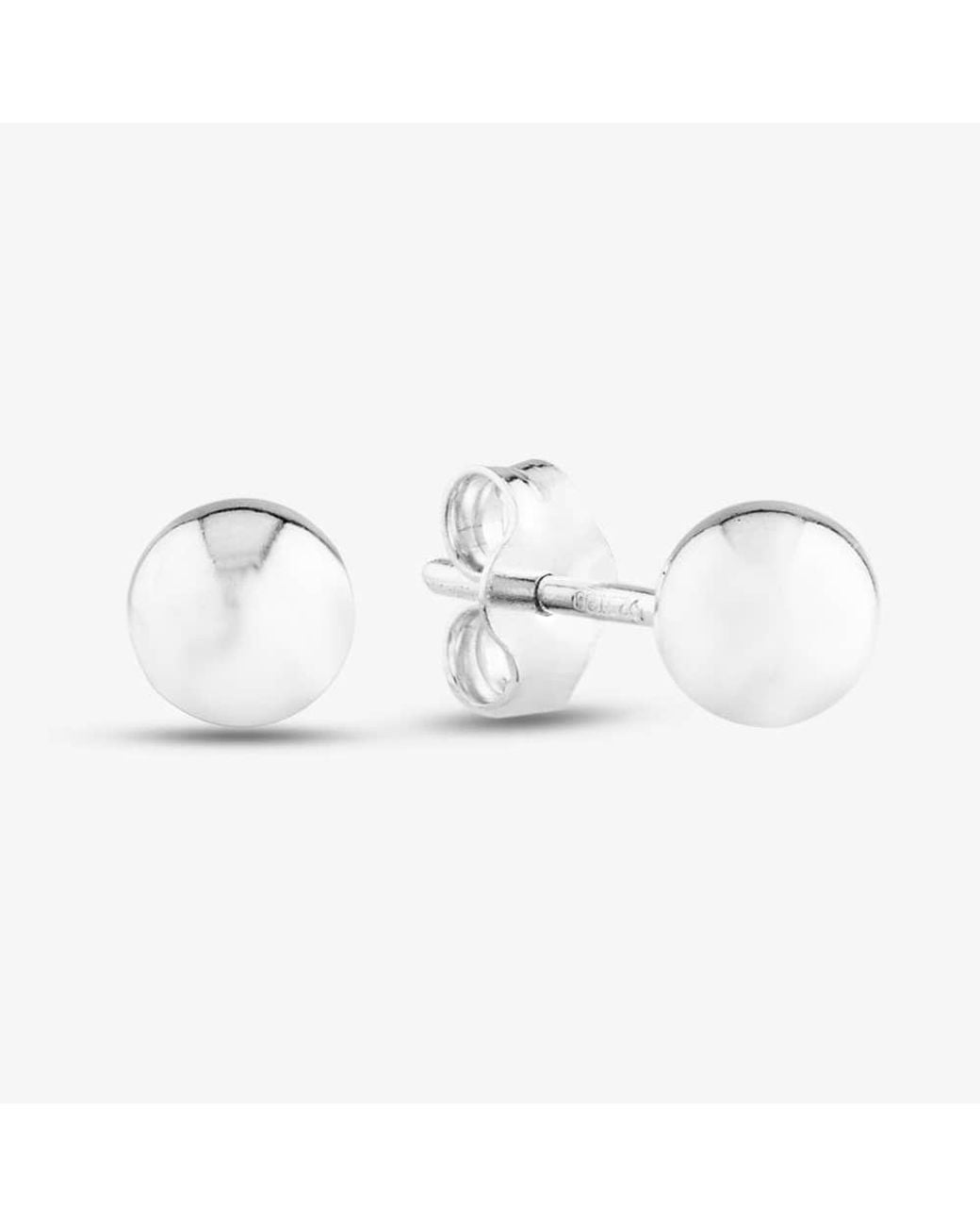 T.H.Baker Metallic Sterling 5Mm Ball Stud Earrings 8.55.5779