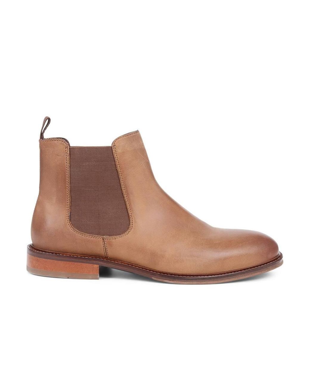 Jones Bootmaker Brown Debden Leather Chelsea Boots for men