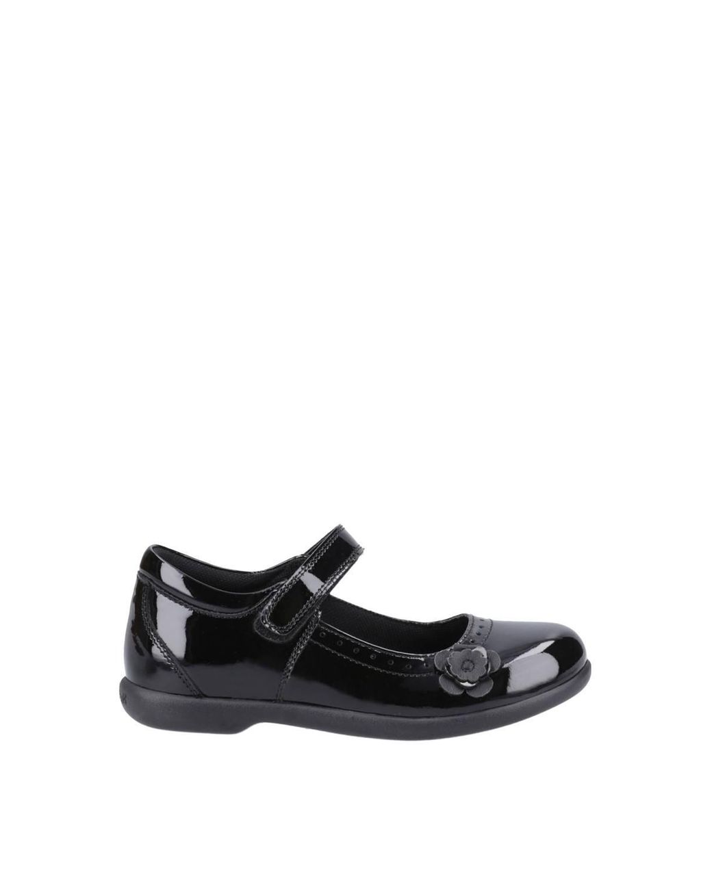 Hush Puppies White Bethany Patent Senior Shoe