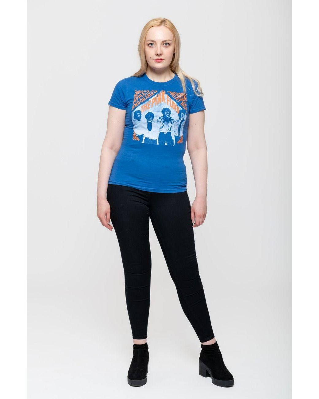 Pink Floyd Blue Apples & Oranges Skinny Fit T-Shirt