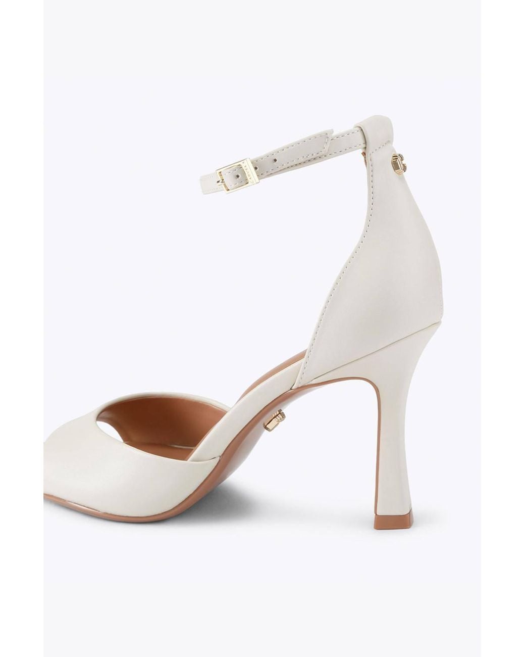 Carvela Kurt Geiger White 'Corletta Sandal Wide Fit' Heels