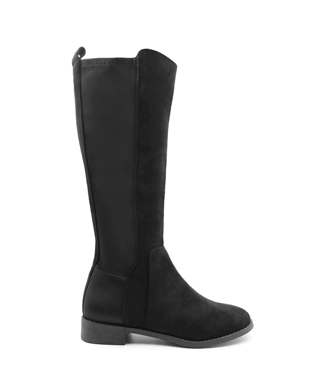 Where's That From Black 'Jirelle' Round Toe Knee High Boots With Side Zip Closure