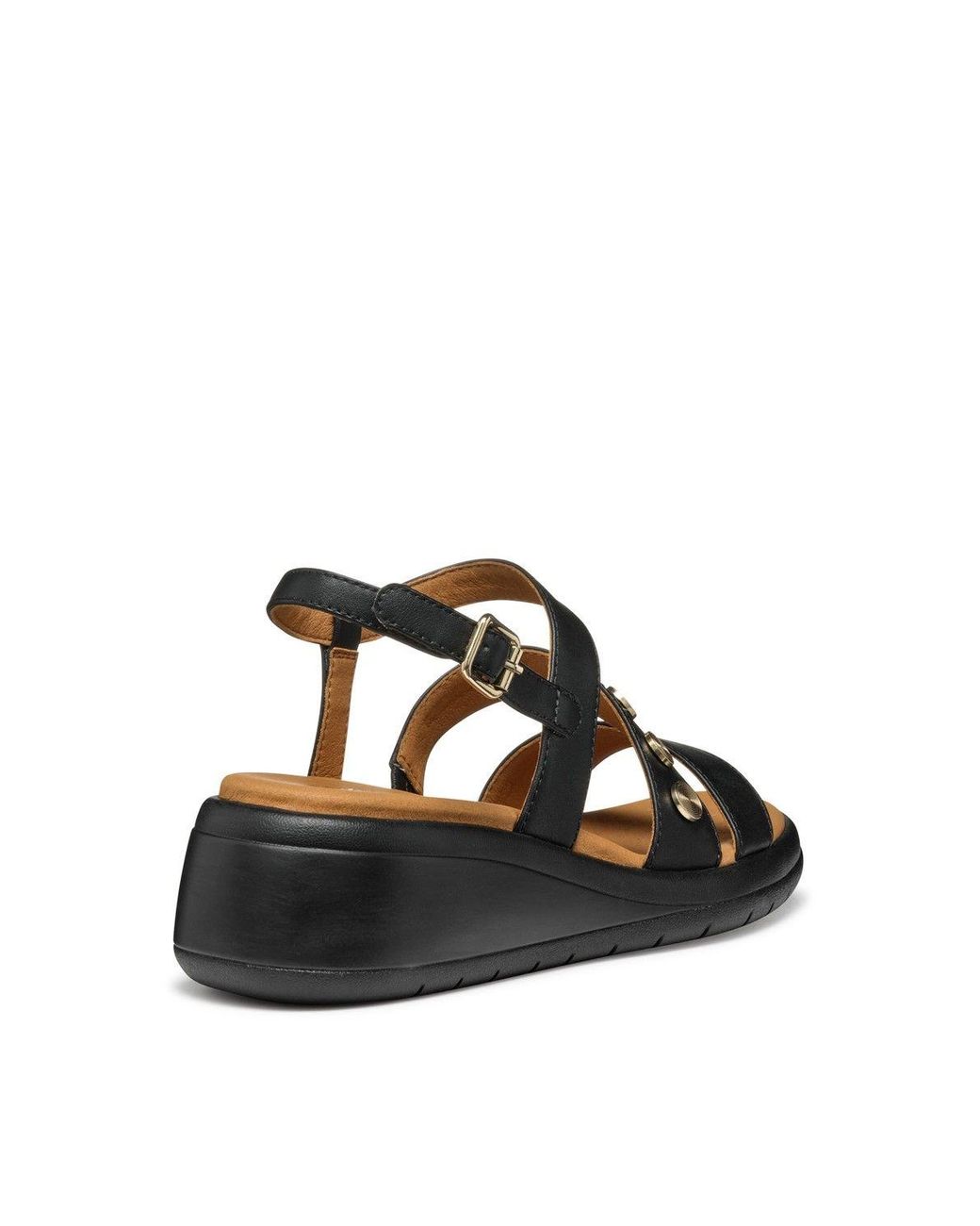 Geox Black D Meliconia Sandals