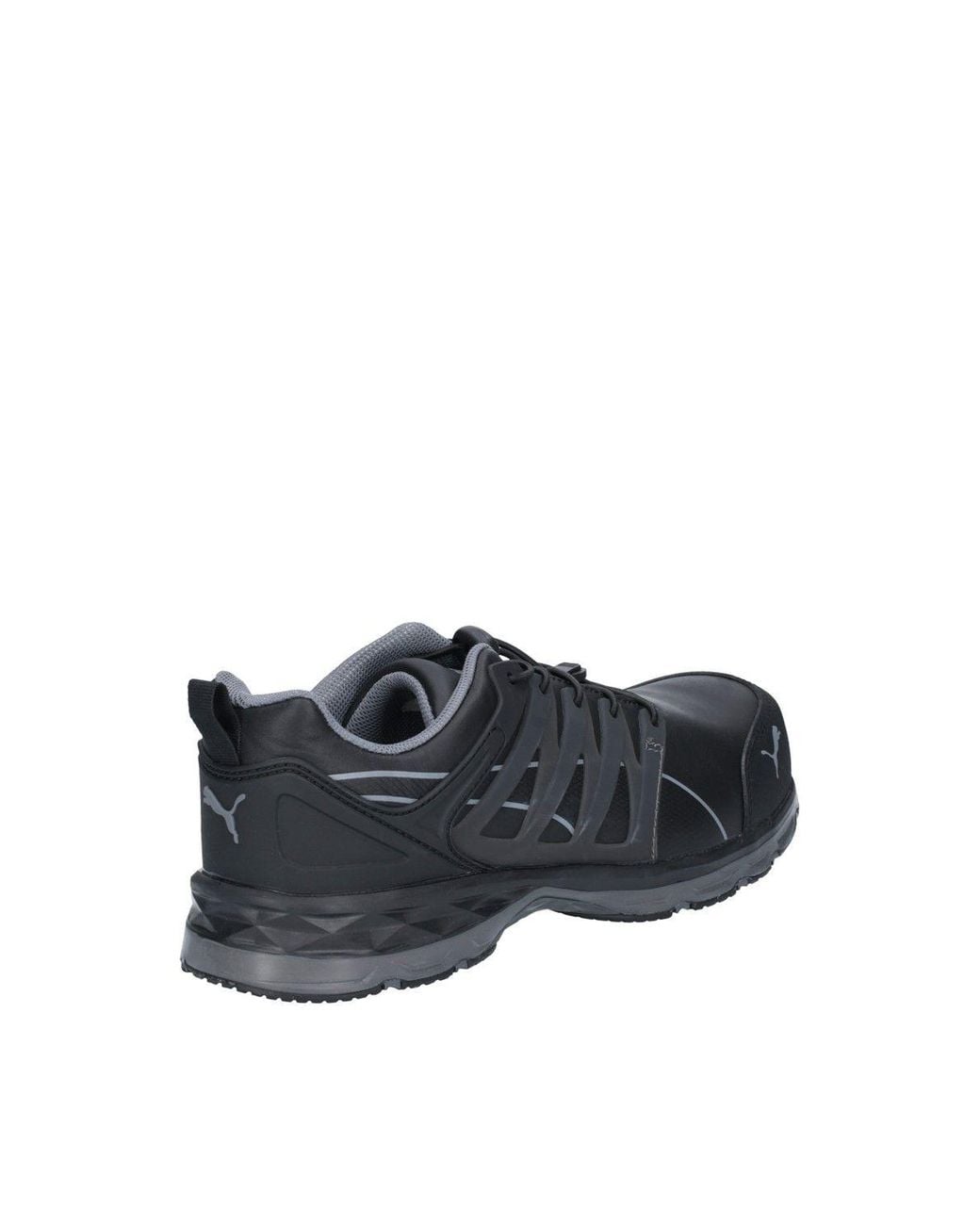 PUMA Black 'Velocity 2.0' Leather Safety Shoes for men