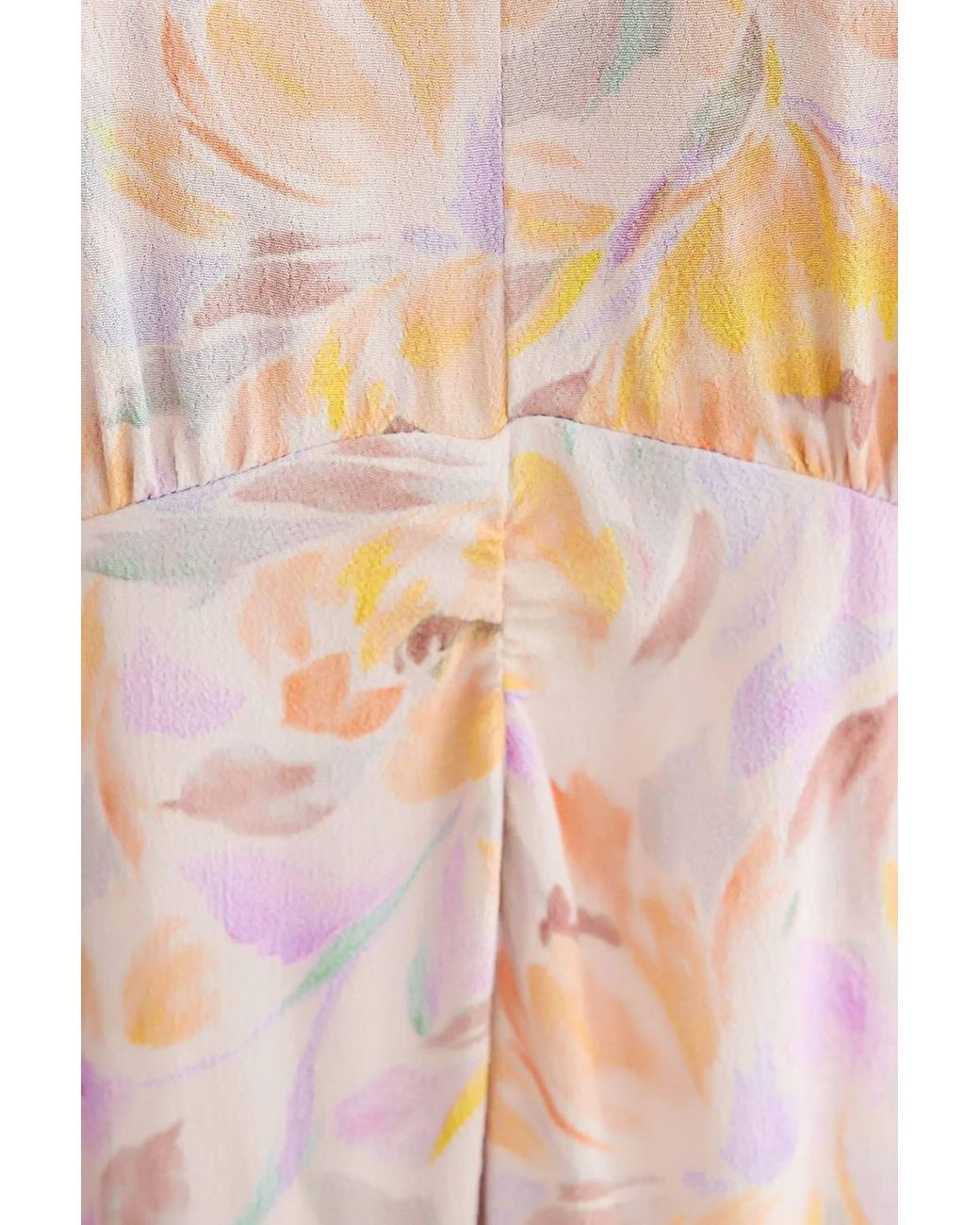 Hiccup Metallic Printed Maxi Dress With V-Neck & Ruched Back