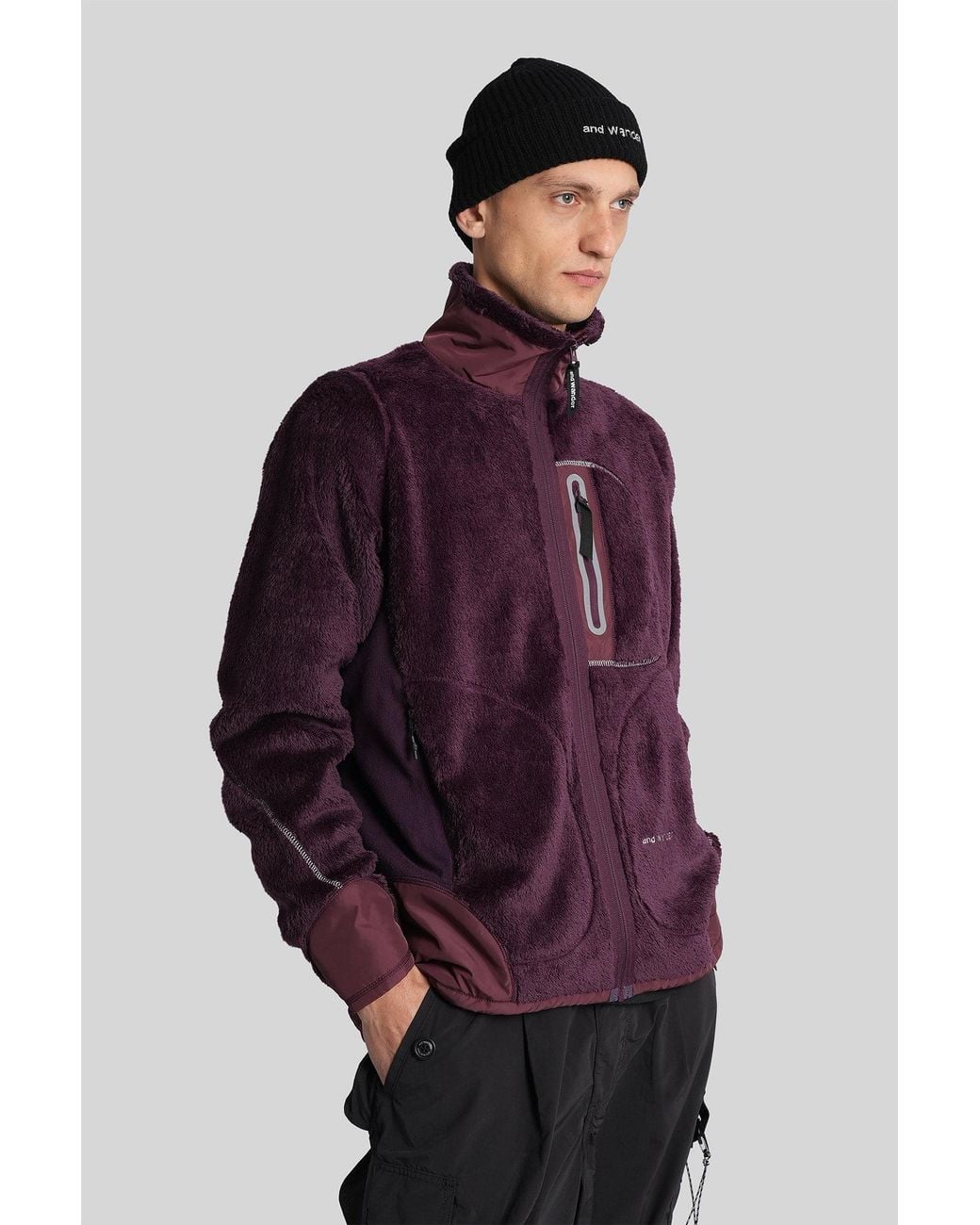 And Wander Purple Casual Jacket for men