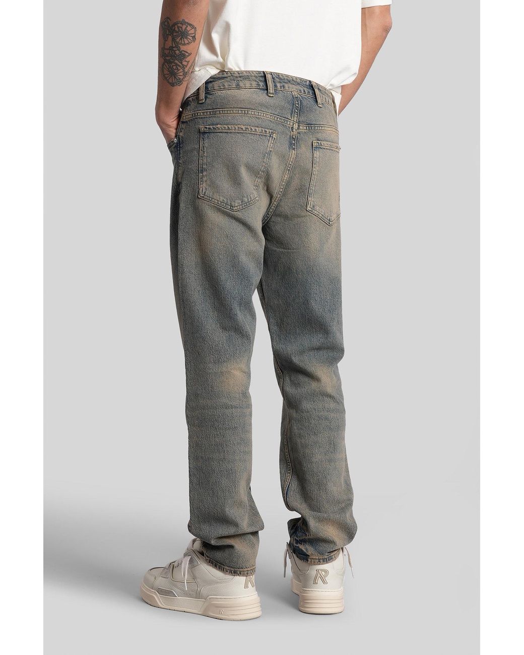 Jeans in Cotone Blu di Represent in Gray da Uomo