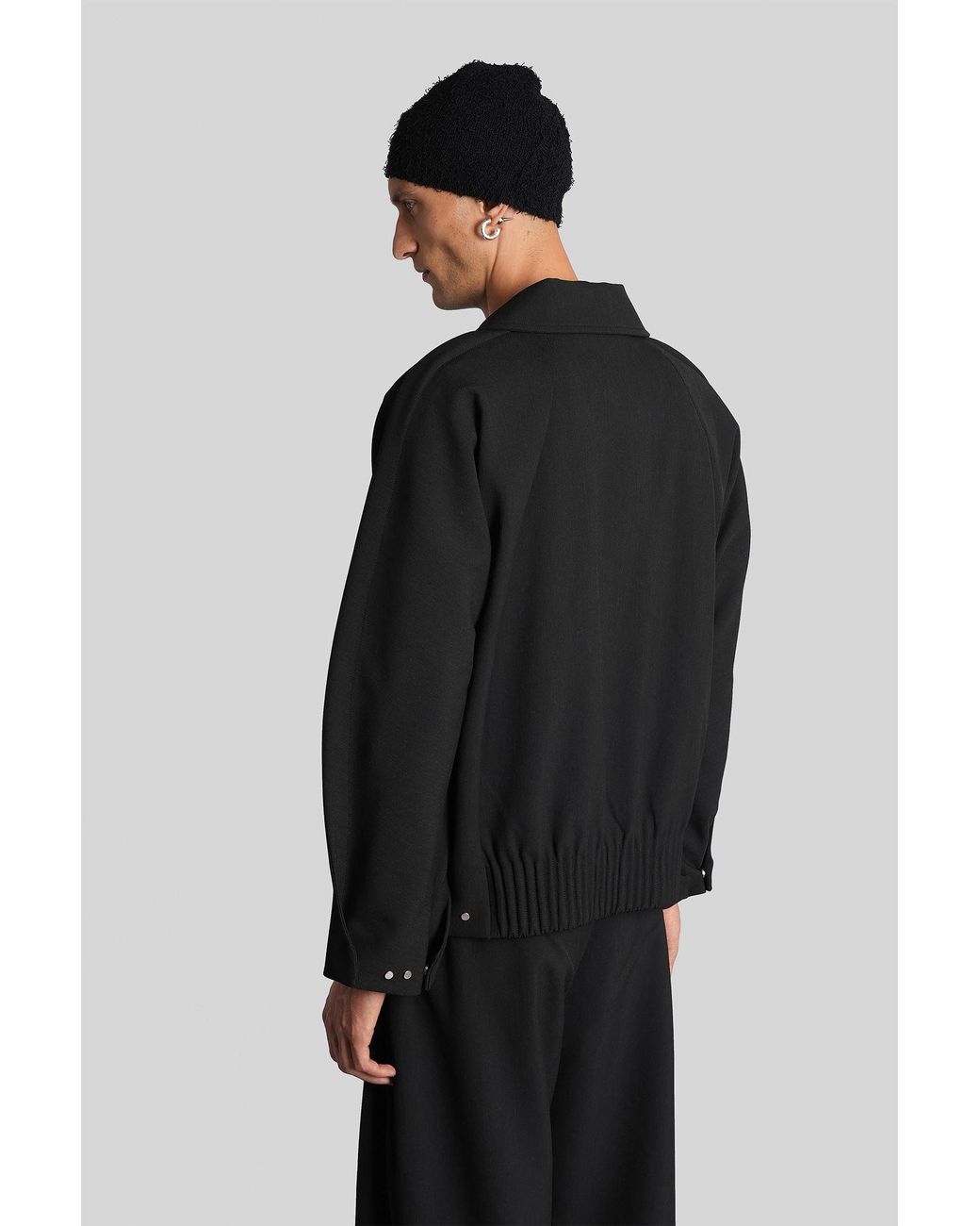 J.L-A.L Uvas Jacket Casual Jacket In Black Wool for Men | Lyst