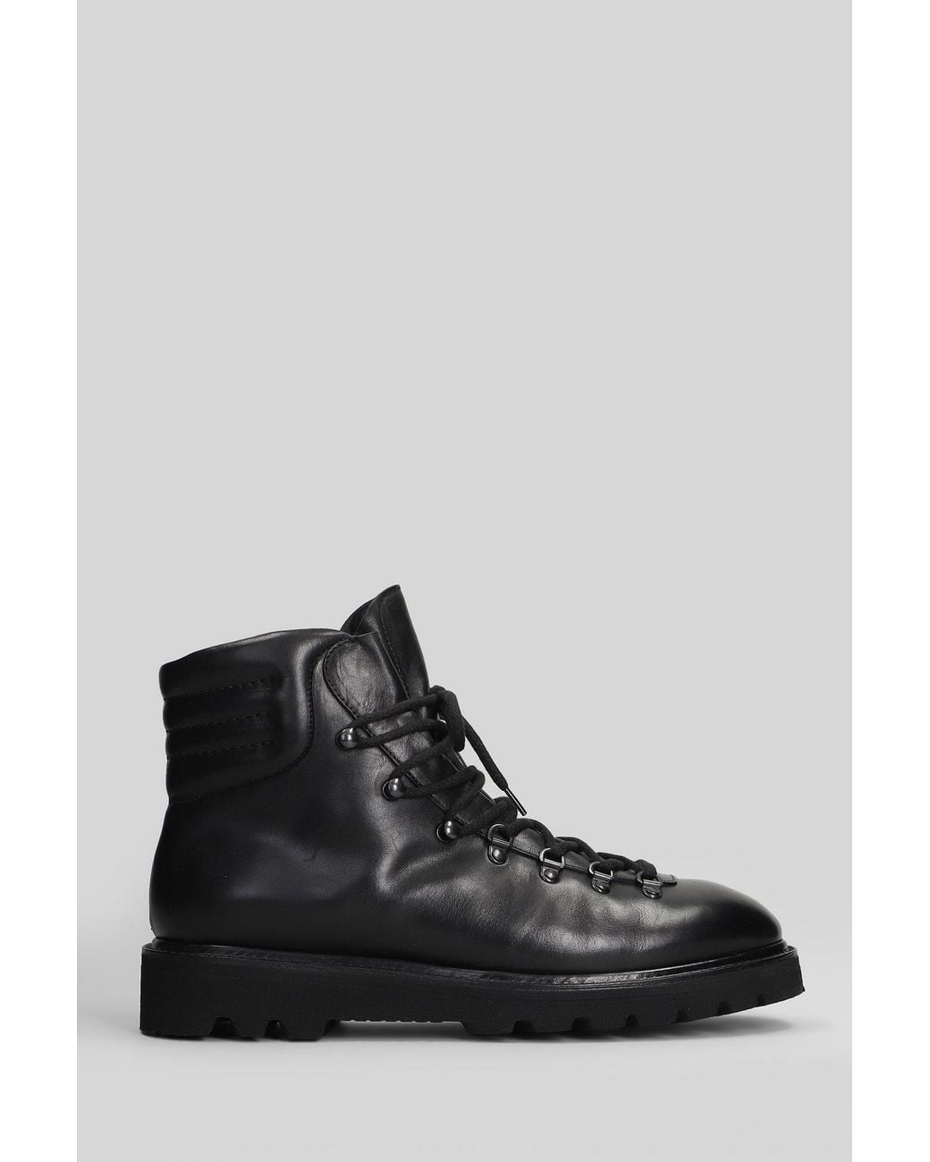 Premiata Black Elba Ankle Boots for men