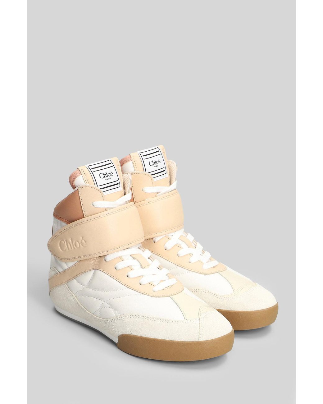 Chloé Natural Kick Sneakers