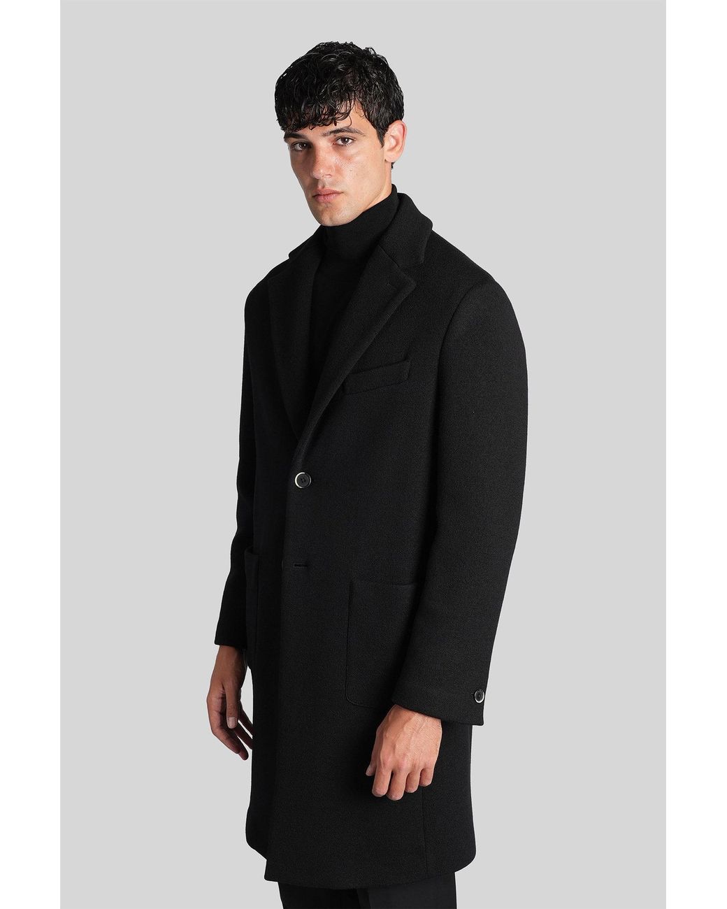 Barena Baron In Black Wool for men
