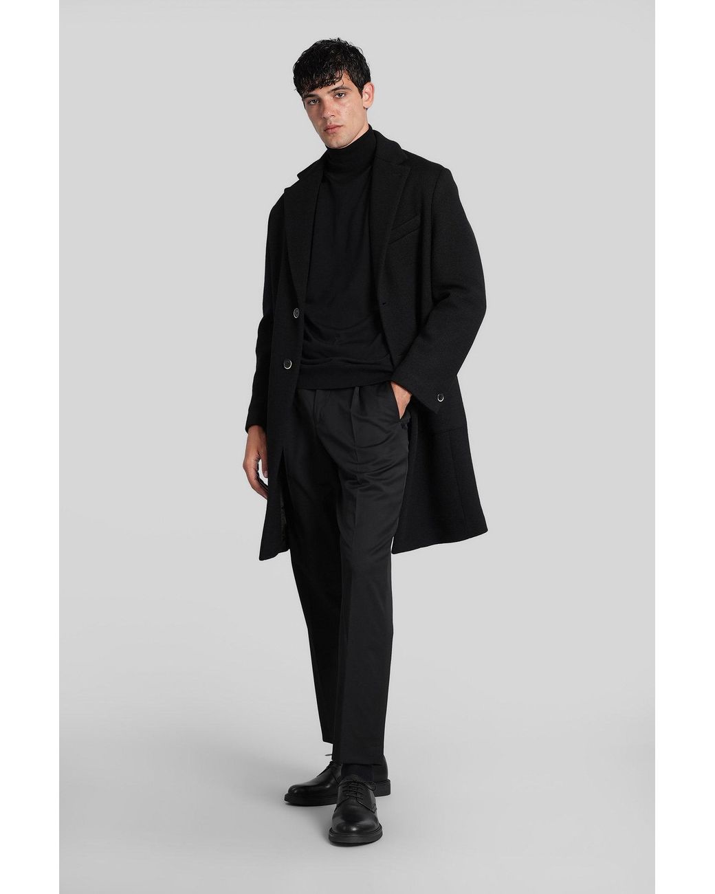 Barena Baron In Black Wool for men
