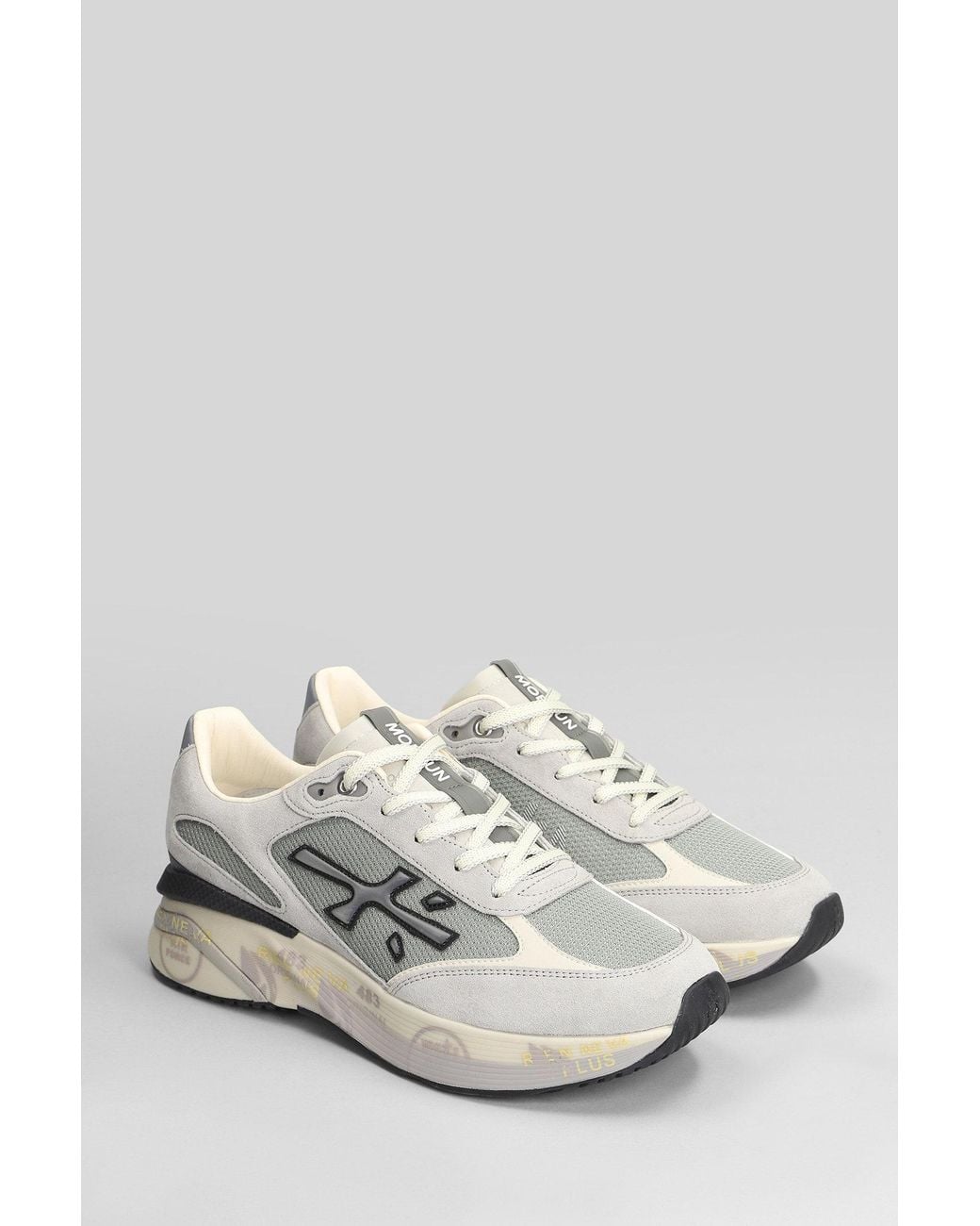 Premiata White Moerun Sneakers for men