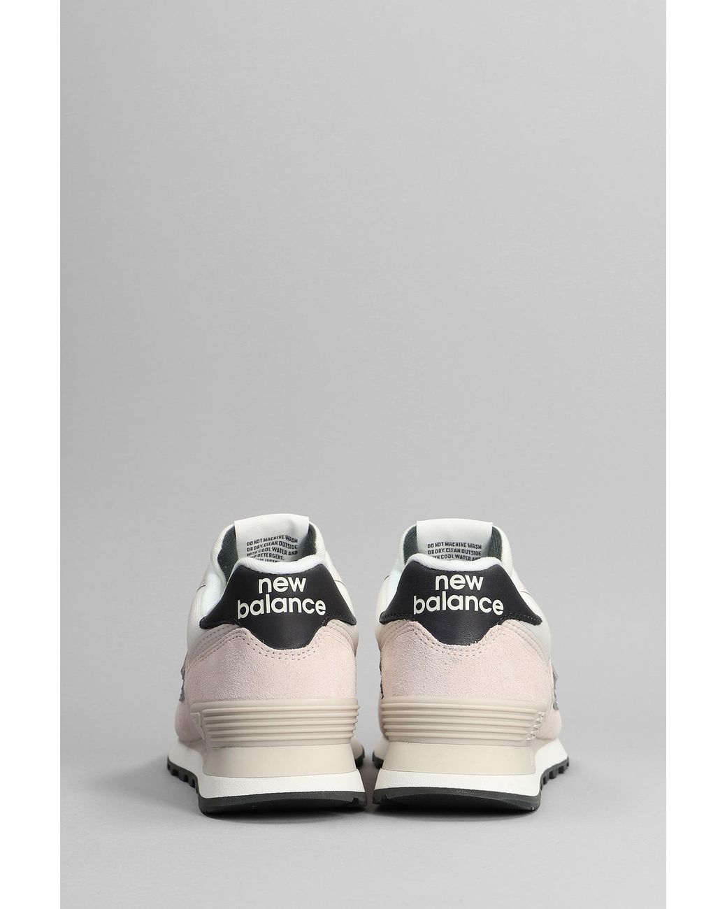 New Balance 574 Sneakers In Rose-pink Suede And Fabric in White | Lyst