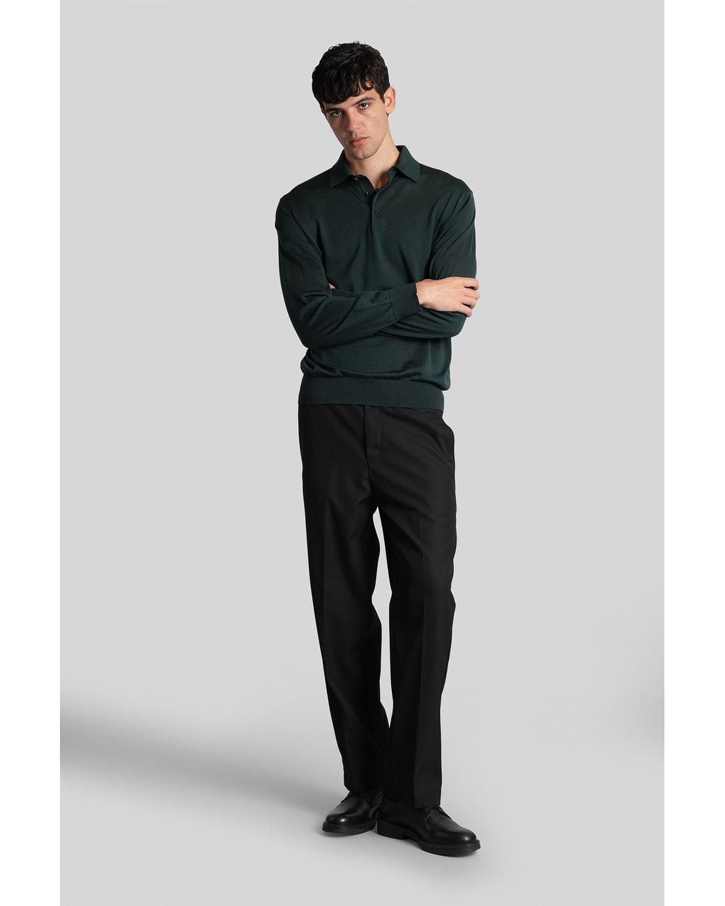 Zegna Black Polo for men