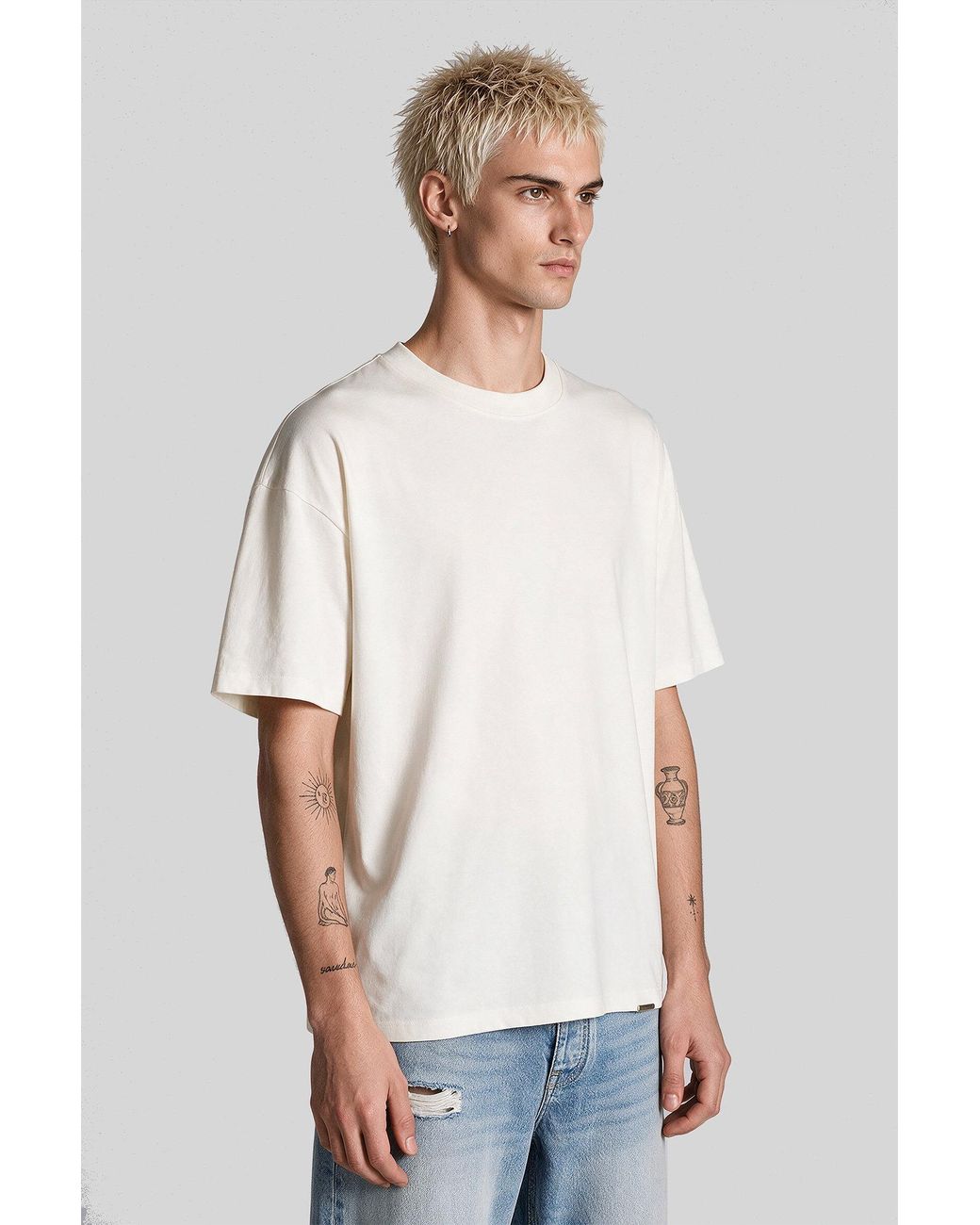 Represent White T-Shirt for men