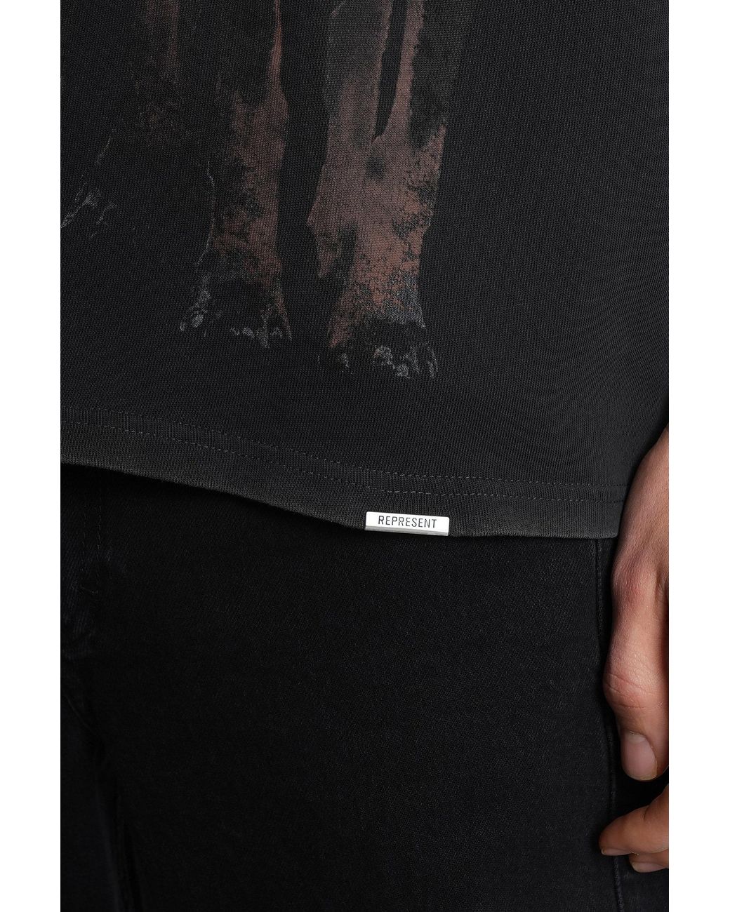 Represent Black T-Shirt for men