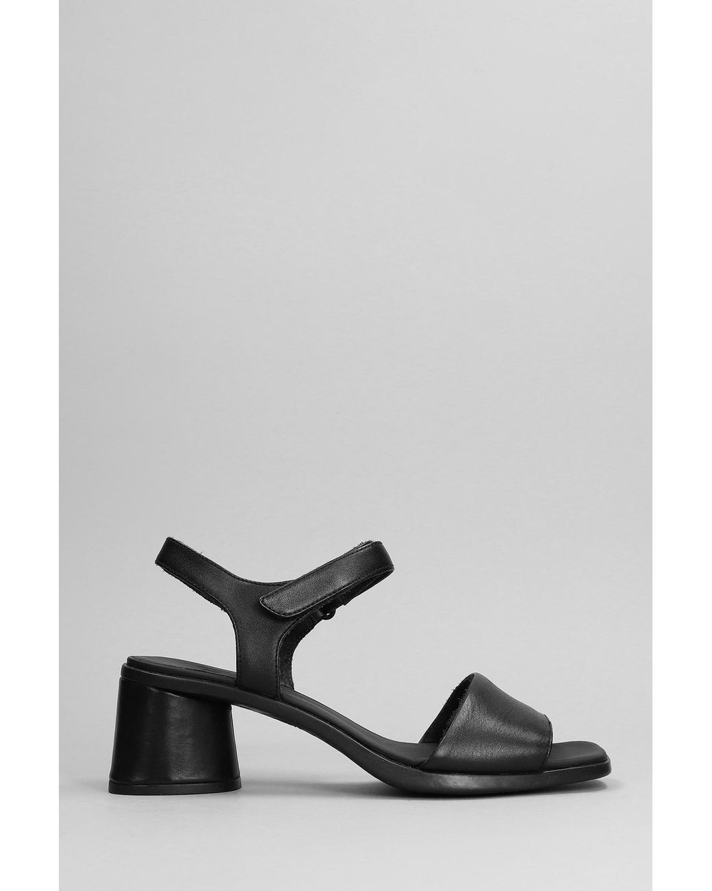 Camper Kiara Sandals In Black Leather | Lyst