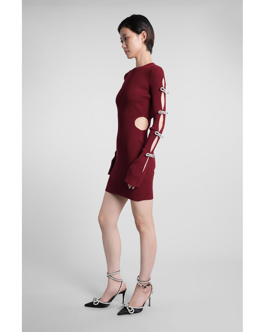 Mach & Mach Red Mach & Mach Mini Dress