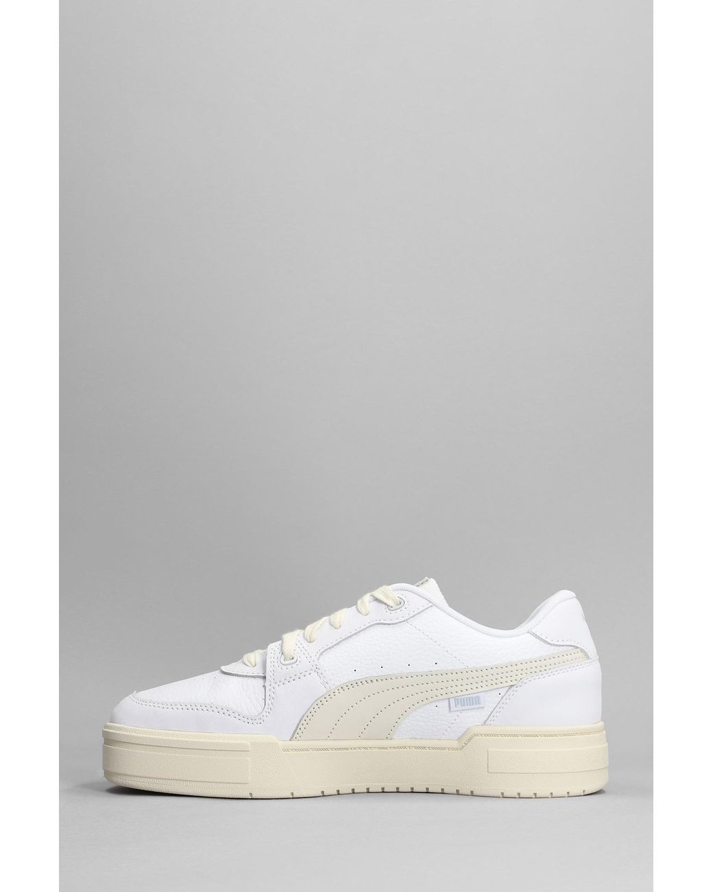 PUMA Ca Pro Lux Sneakers In White Leather in Gray for Men | Lyst