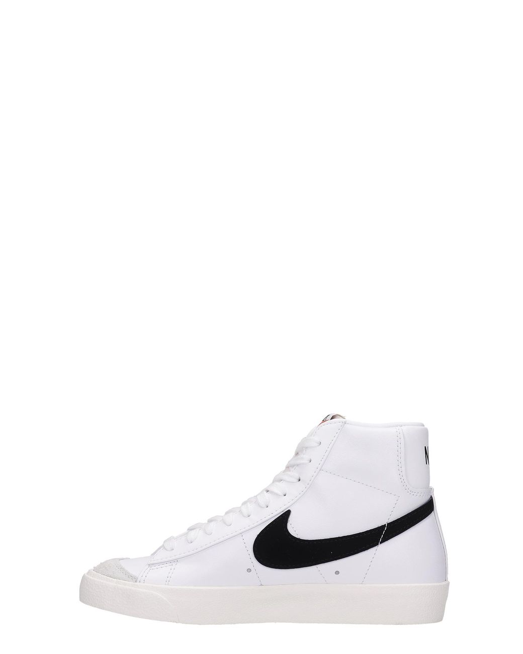 Nike Blazer Mid 77 Sneakers In White Leather | Lyst
