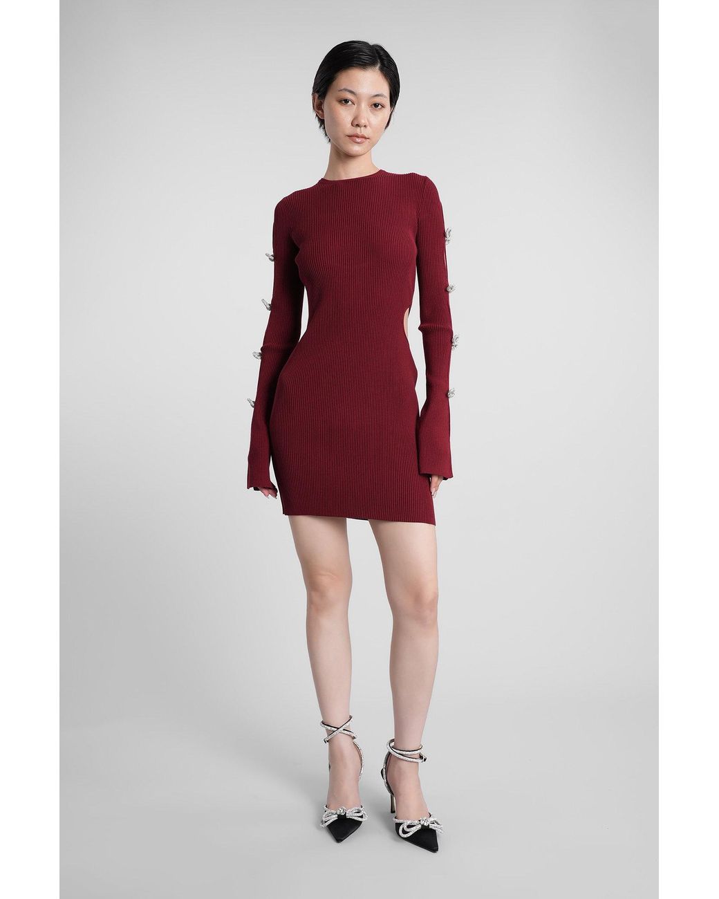 Mach & Mach Red Mach & Mach Mini Dress