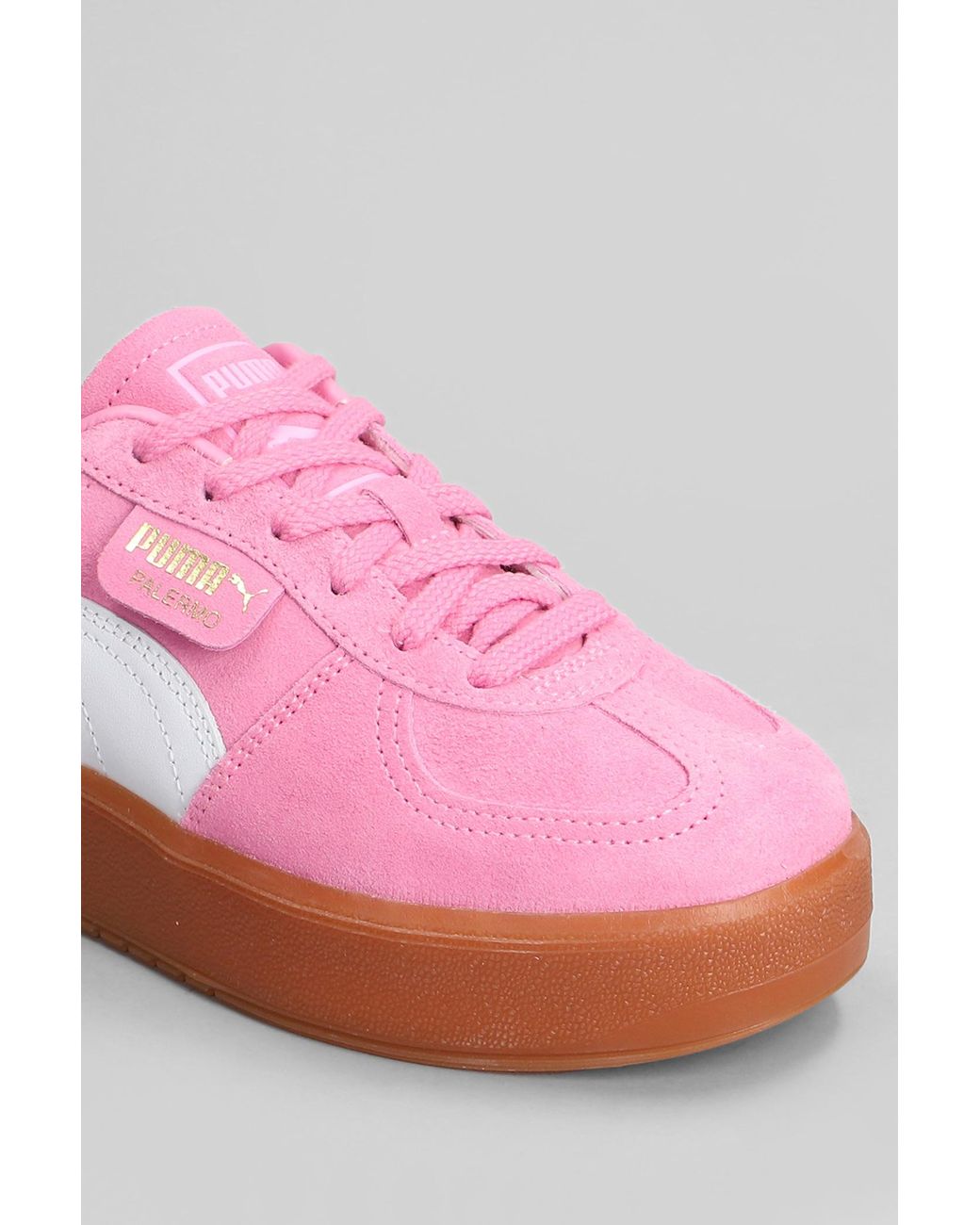 PUMA Palermo Elevata Wns Sneakers In Rose-pink Suede And
