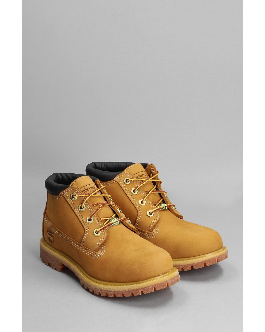 Timberland Nellie Chukka Combat Boots In Beige Nubuck in Natural | Lyst