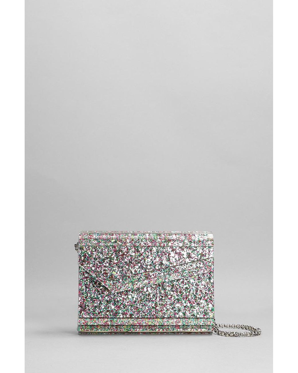 Jimmy Choo Candy Clutch In Silver Acrylic in Metallic Lyst
