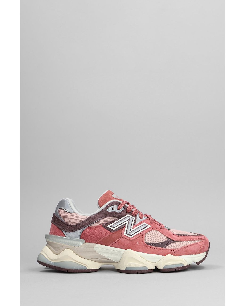 New Balance 9060 Sneakers In Rose-pink Suede And Fabric | Lyst