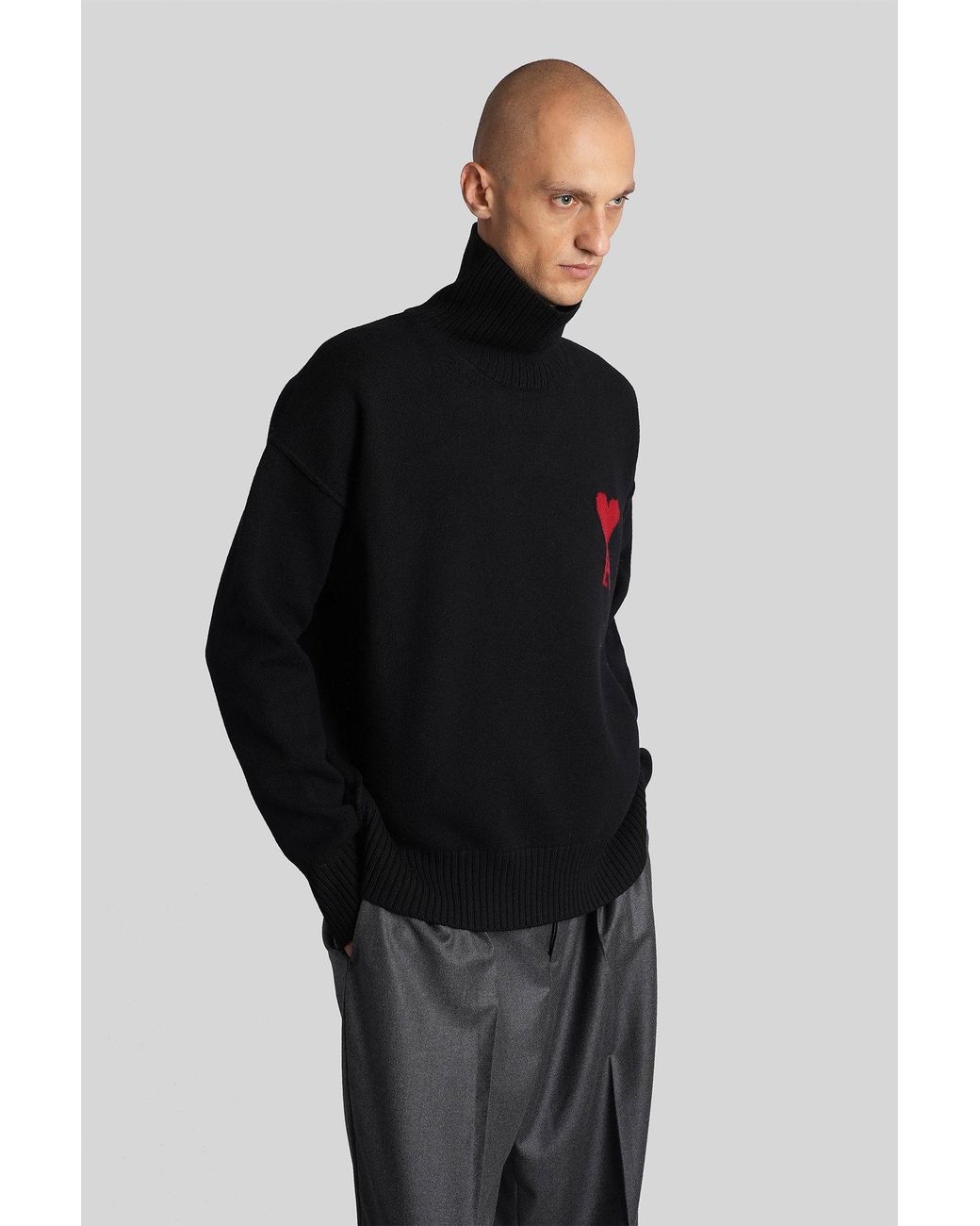 AMI Black Knitwear for men