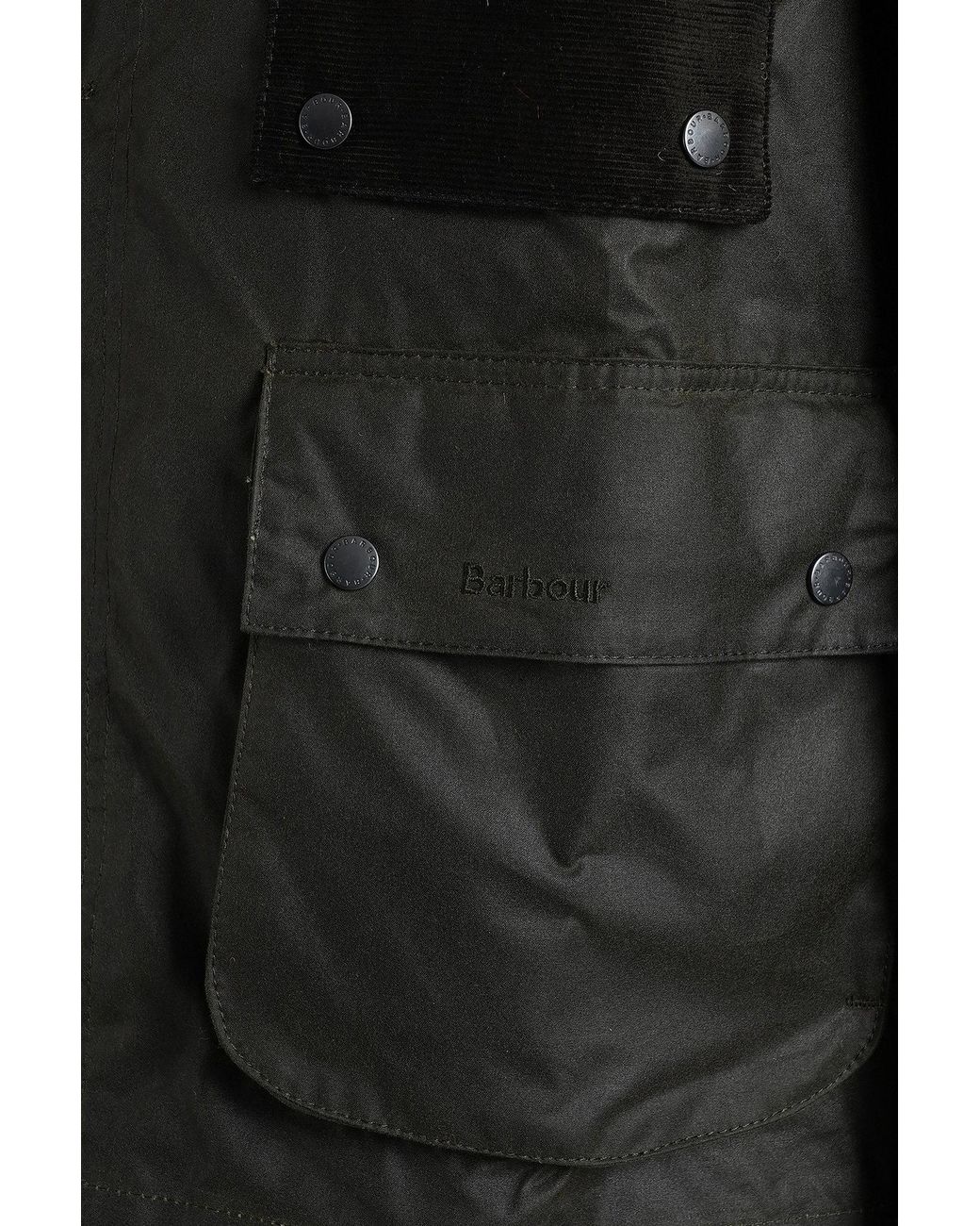 Barbour Black Editor Wax Casual Jacket for men