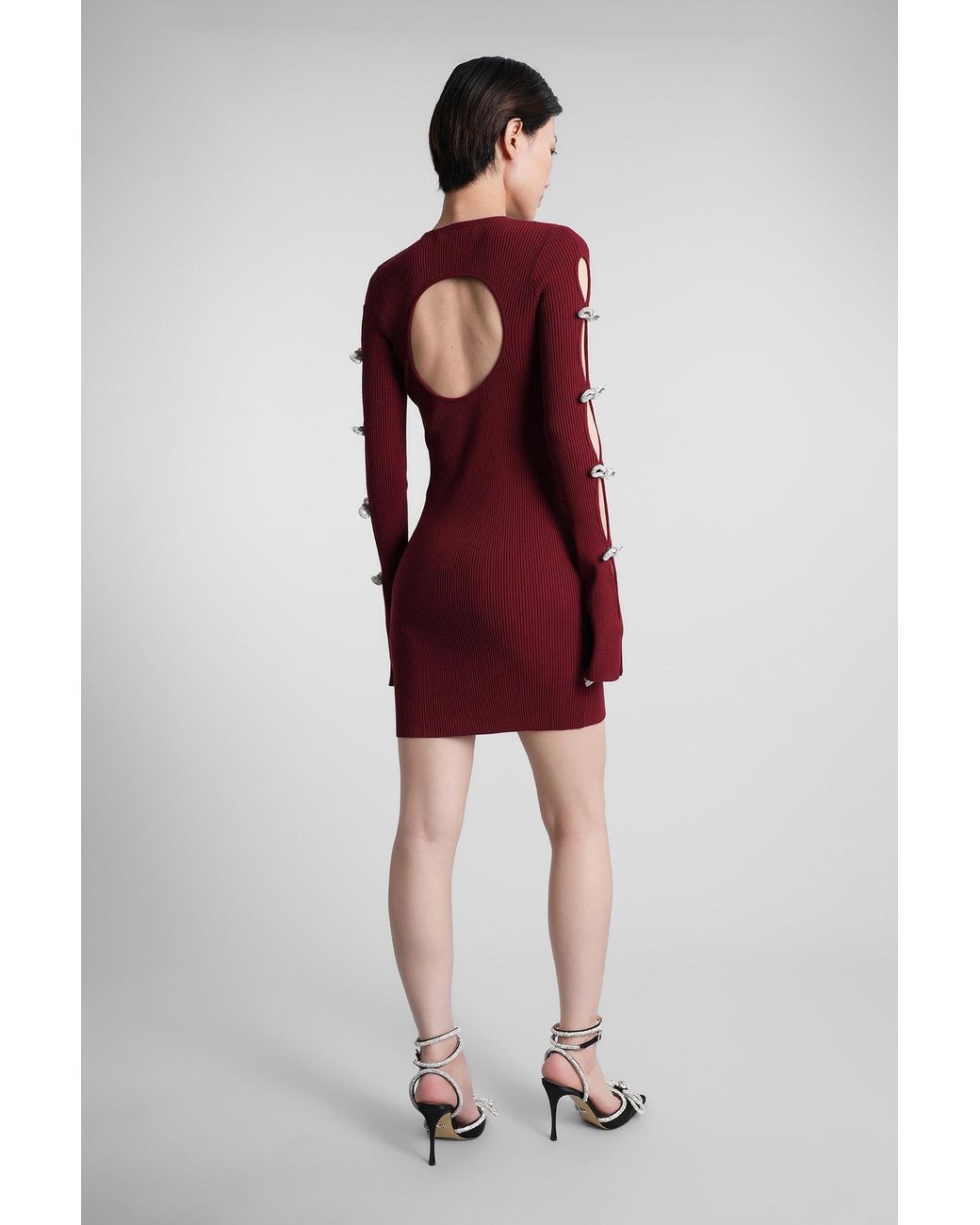 Mach & Mach Red Mach & Mach Mini Dress