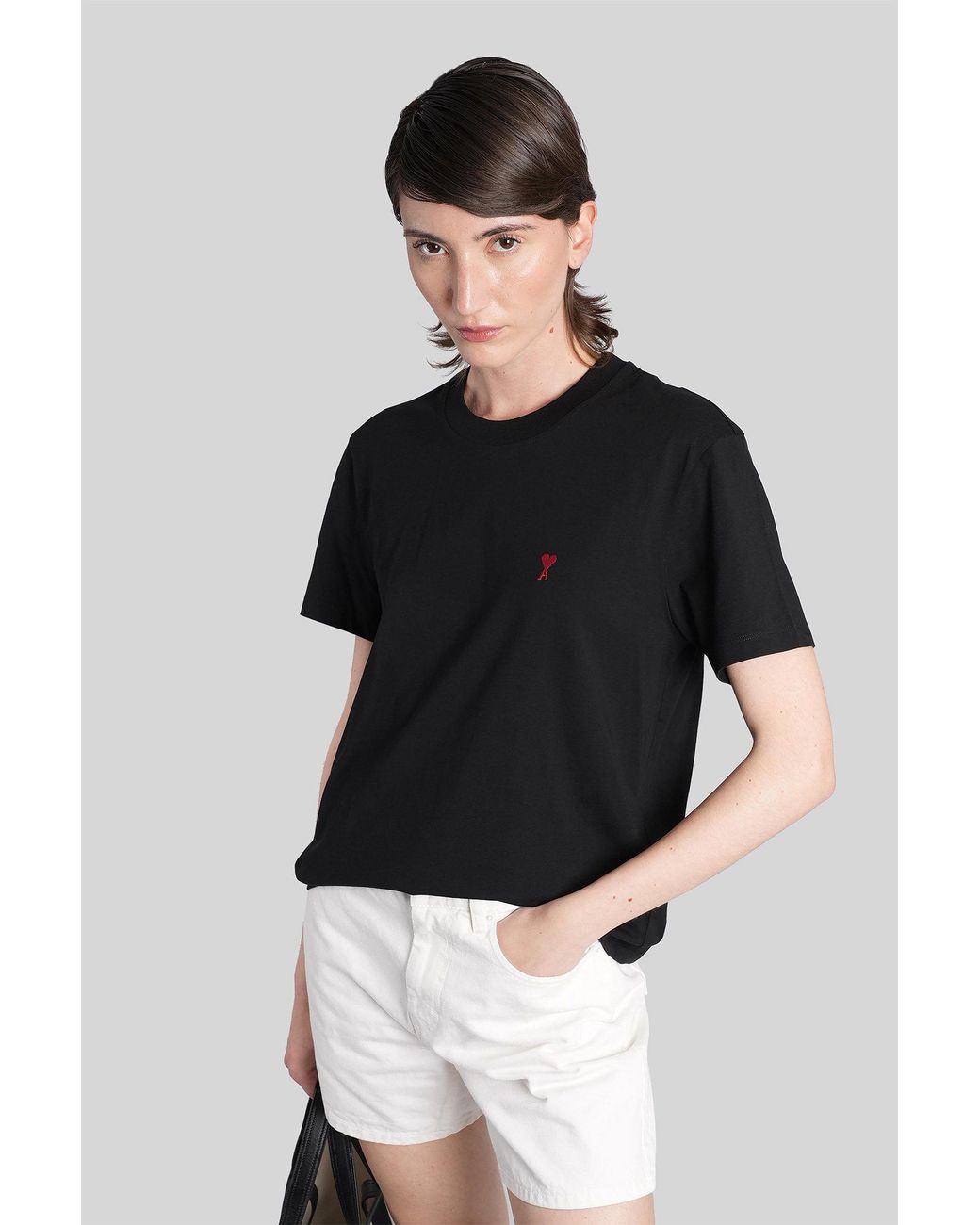 AMI Black T-Shirt