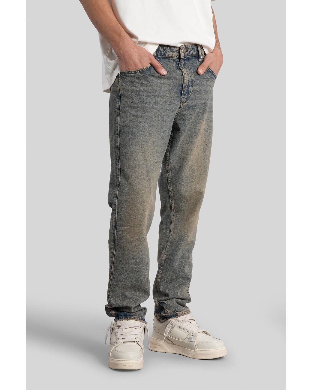 Jeans in Cotone Blu di Represent in Gray da Uomo
