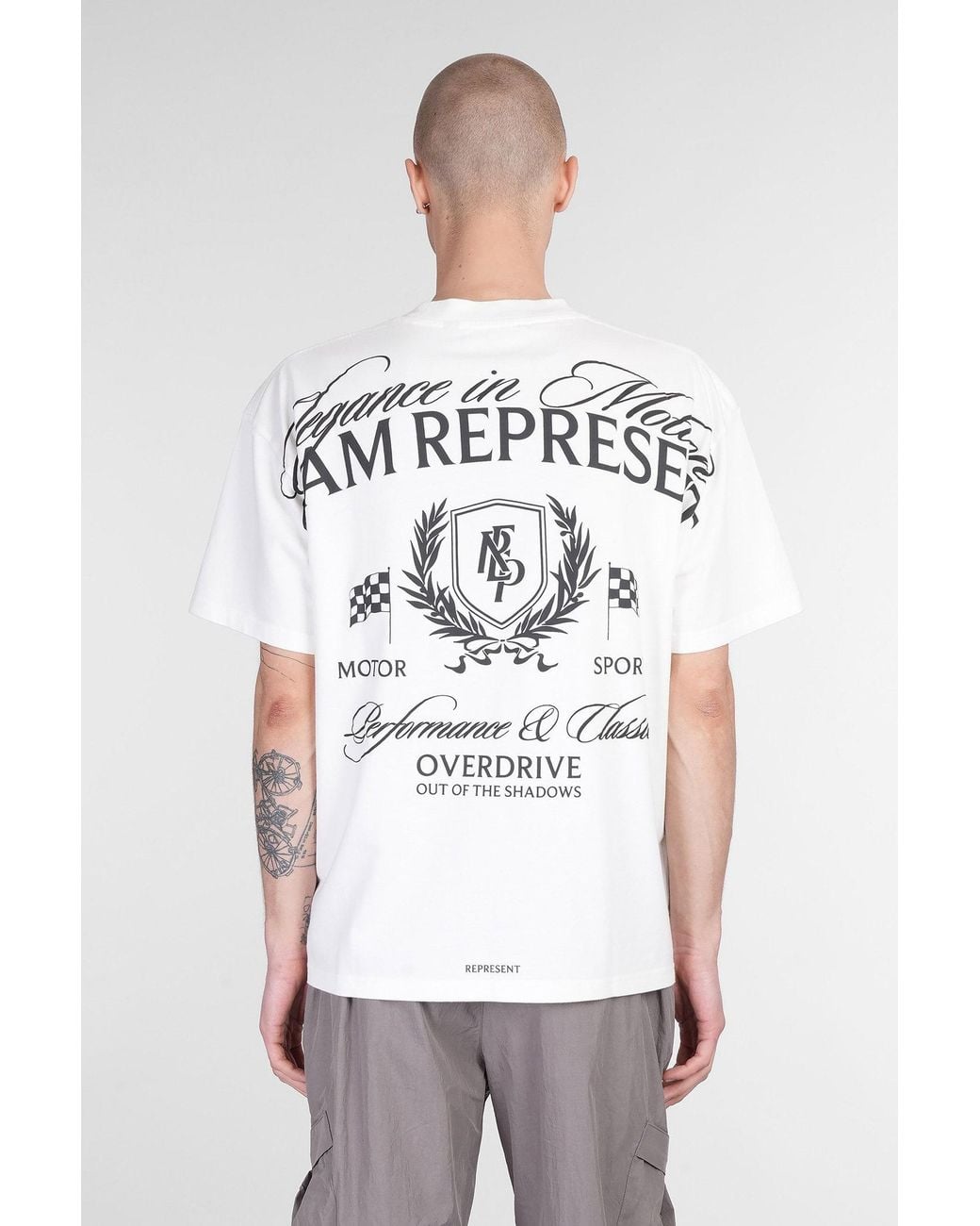 Represent White T-Shirt for men