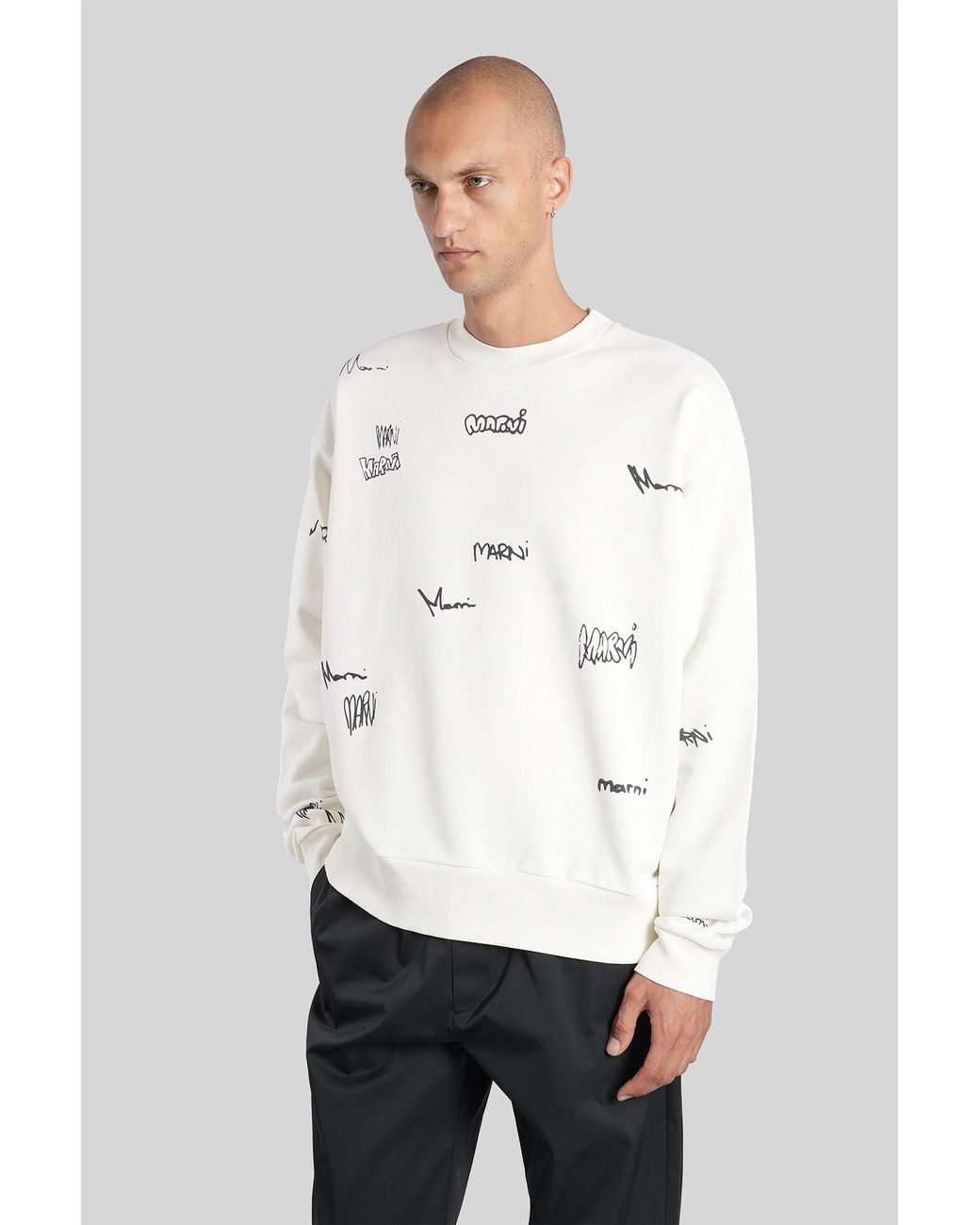 Marni White Sweatshirt for men