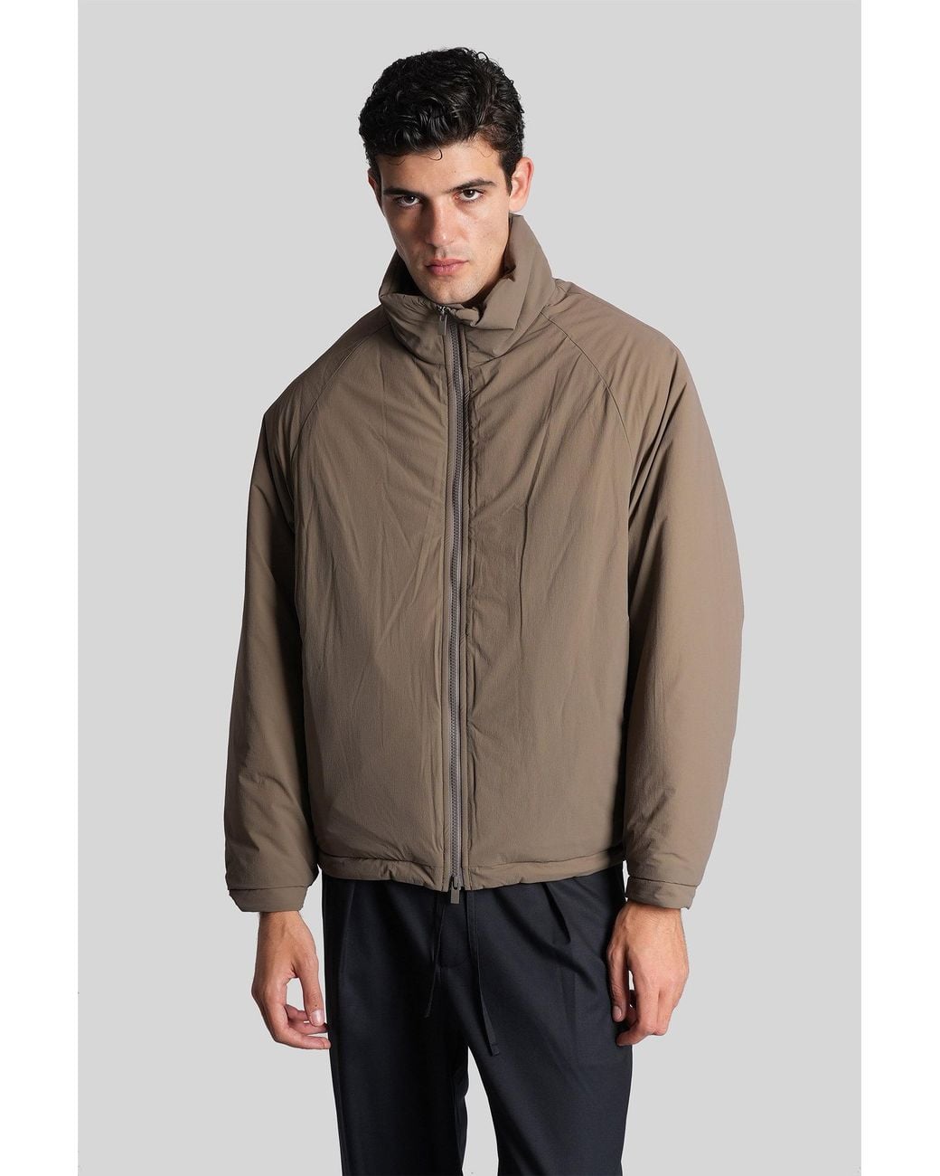 Attachment Brown Puffer In Camel Nylon for men
