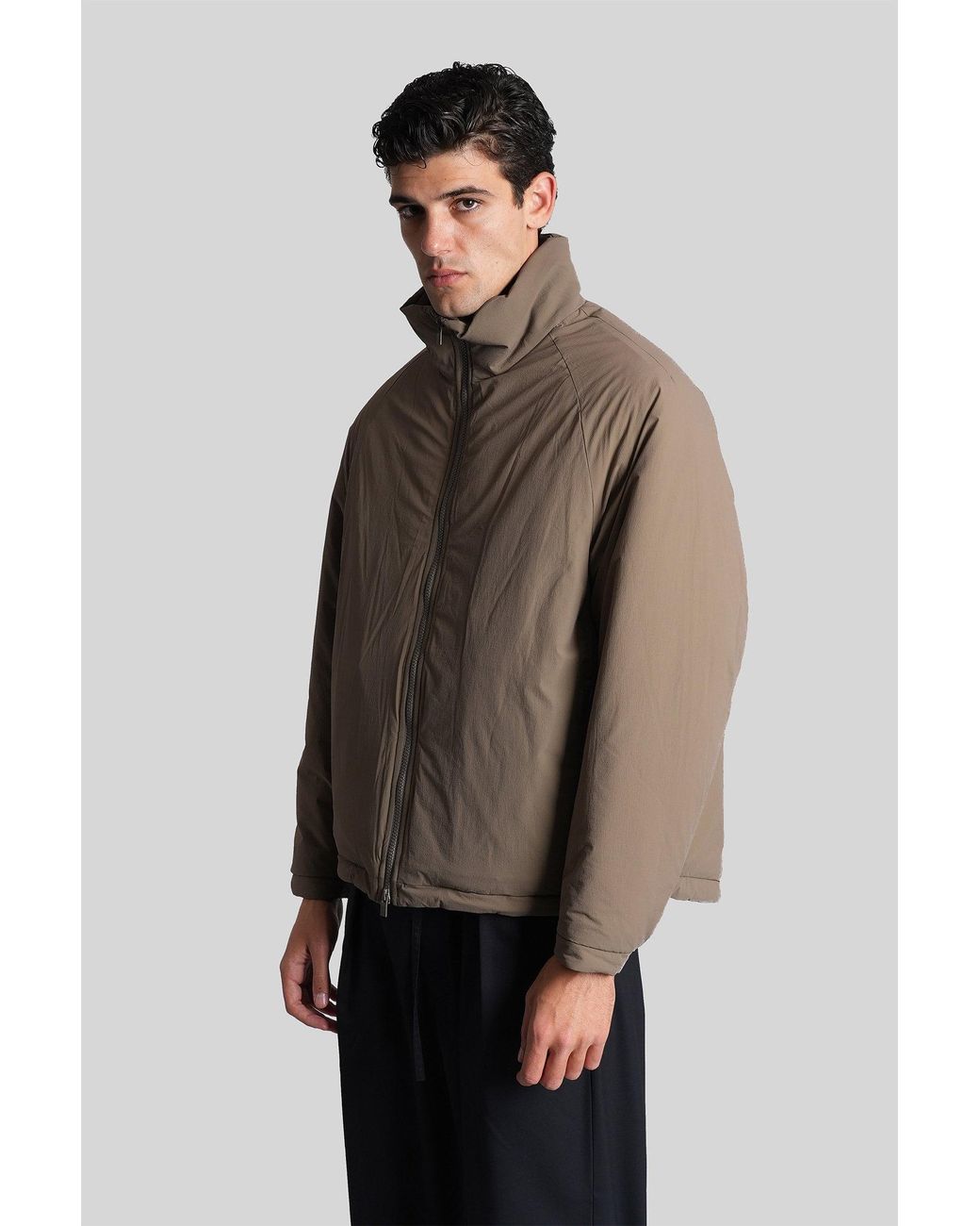 Attachment Brown Puffer In Camel Nylon for men