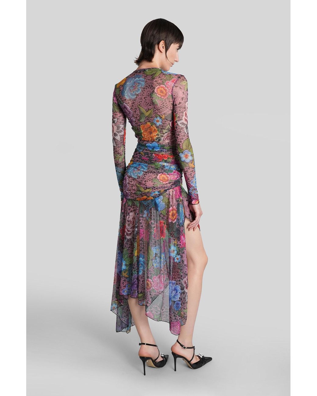 Area Red Long Dress