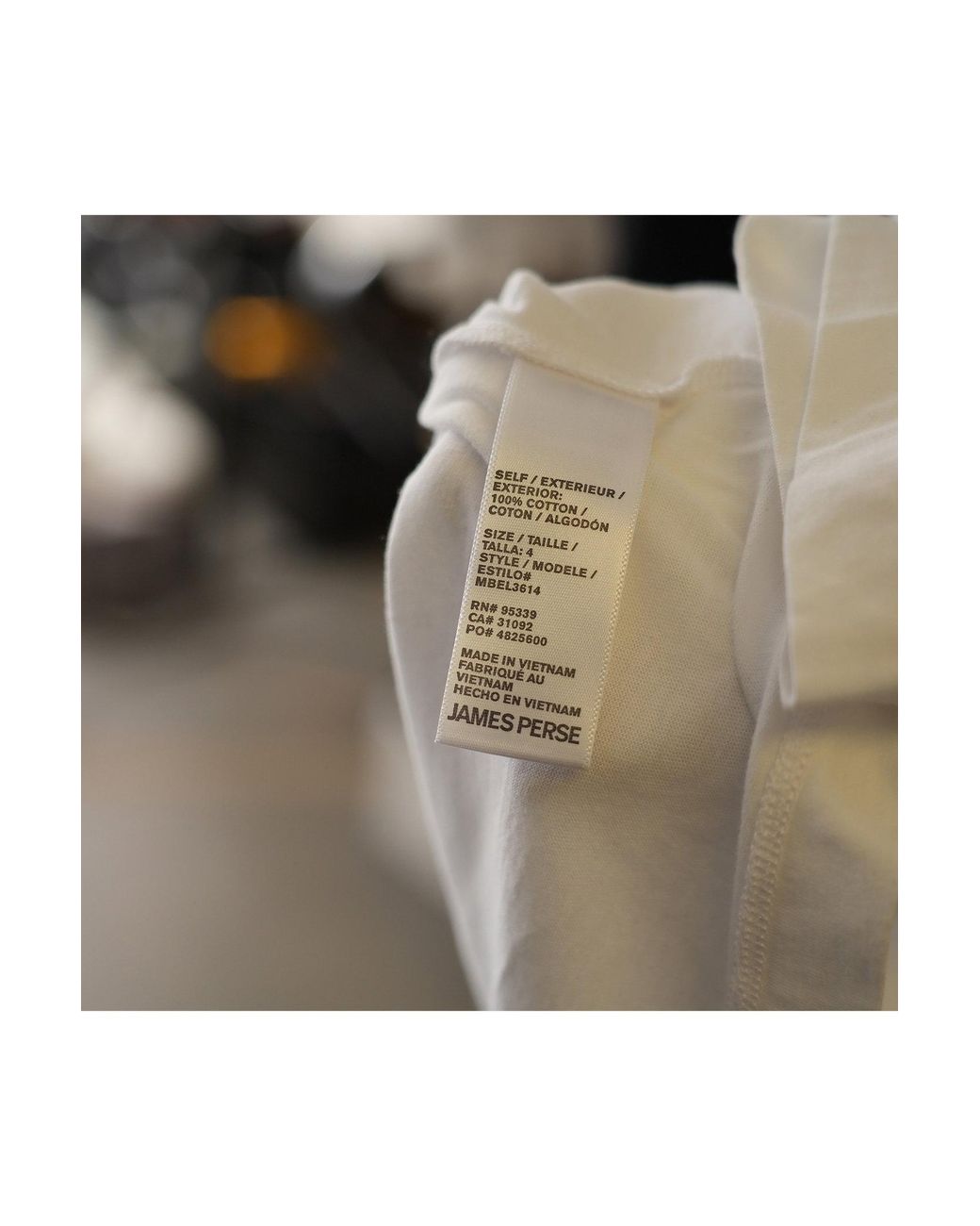 James Perse White T-Shirt for men