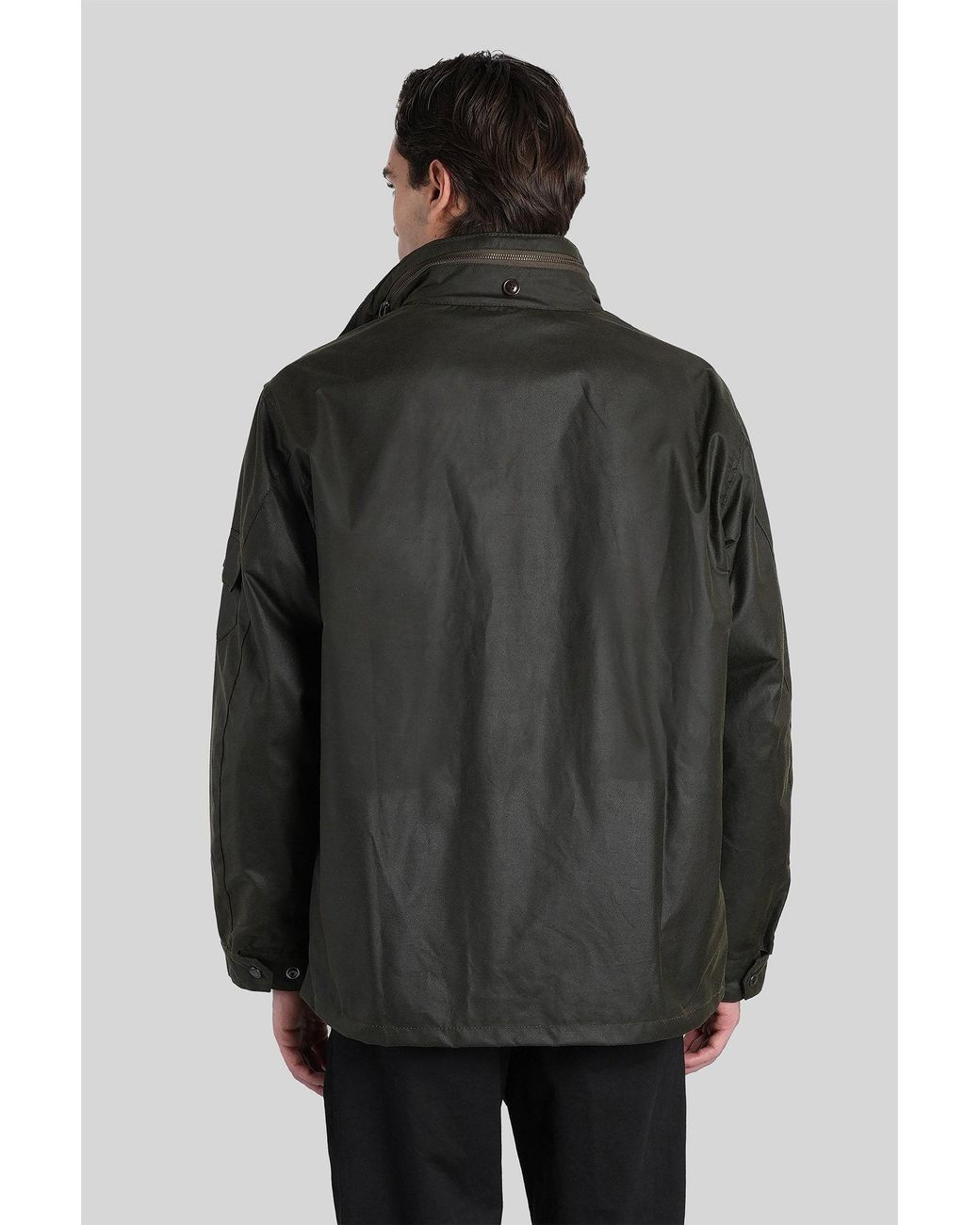 Barbour Black Editor Wax Casual Jacket for men
