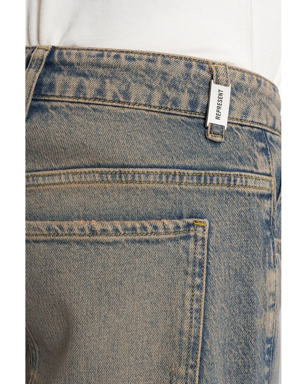 Jeans in Cotone Blu di Represent in Gray da Uomo