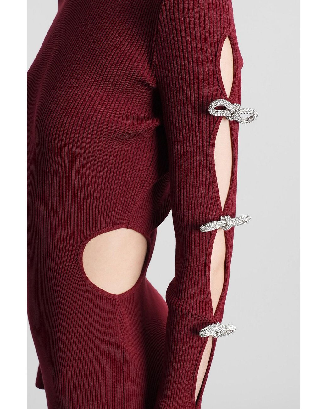 Mach & Mach Red Mach & Mach Mini Dress