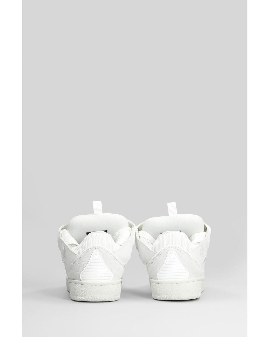 Lanvin White Curb Sneakers