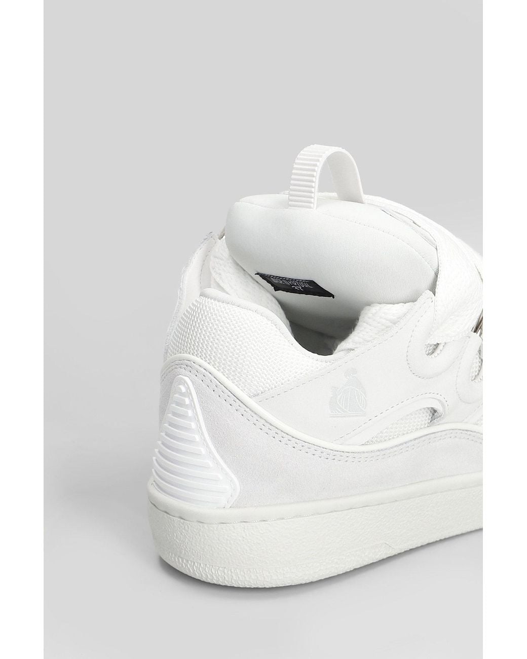 Lanvin White Curb Sneakers