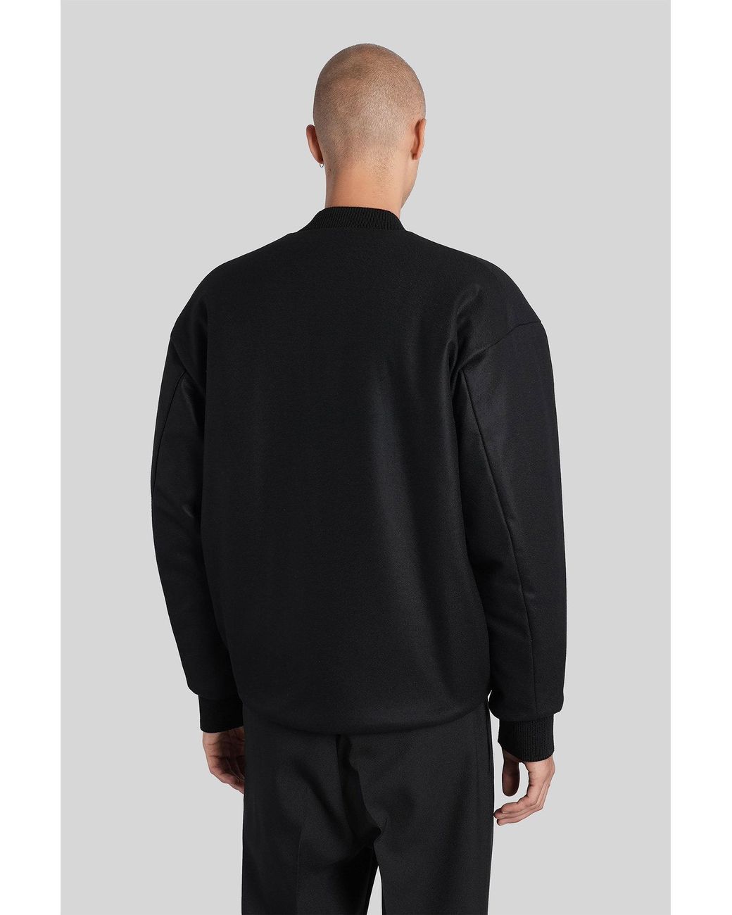 Jil Sander Black Bomber Jacket for men