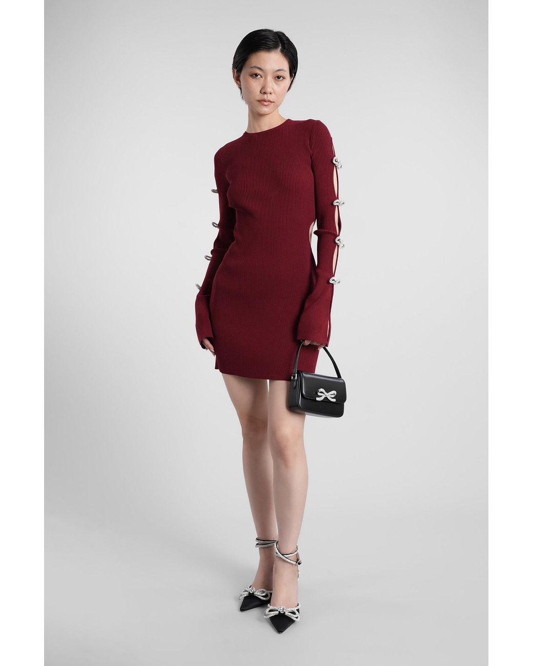 Mach & Mach Red Mach & Mach Mini Dress