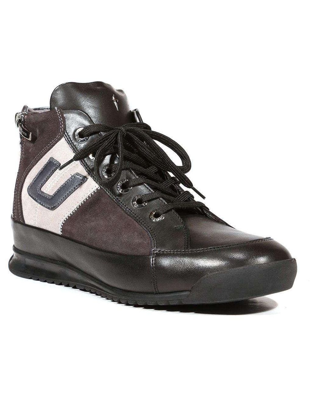 Cesare Paciotti Luxury Italian Italian Designer Shoes Calf Cam Antra / Grey  Sneakers (cpm5038) in Black for Men | Lyst
